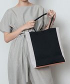 【トリコテ/Tricote】のMIX COLOUR 2WAY TOTE BAG/ミックスカラー2WAYトート 99BLACK|ID:prp329100003069614