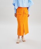 【グレース コンチネンタル/GRACE CONTINENTAL】のフロントジップタイトスカート オレンジ (10)|ID:prp329100003082769