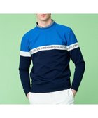 【23区 ゴルフ/23区GOLF / MEN】の【MEN】【ウォッシャブル】ロゴライン カラーニット ネイビー系|ID: prp329100003094696 ipo3291000000027394261