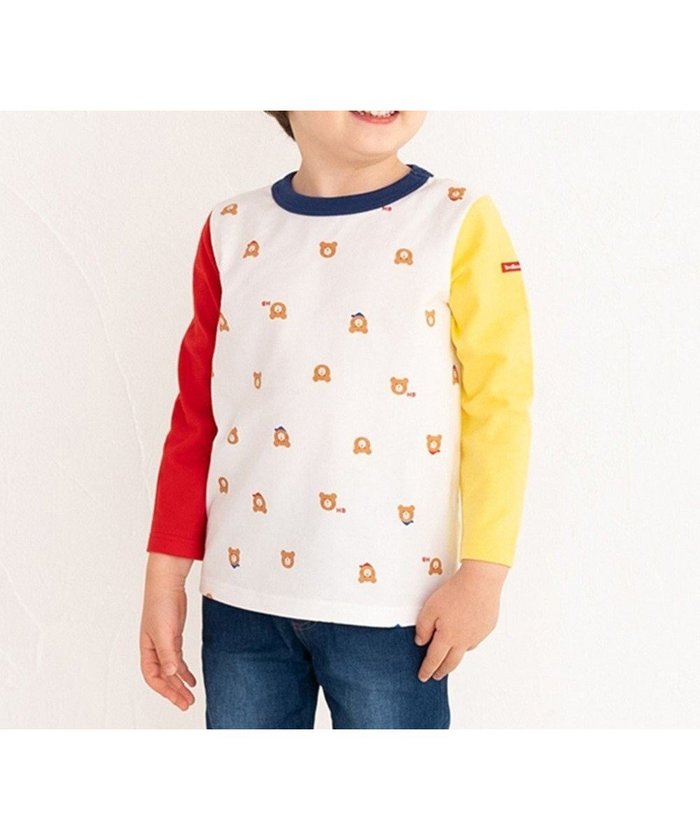 【ミキハウスホットビスケッツ/MIKI HOUSE HOT BISCUITS / KIDS】の【70-120cm】 ビーンズ総柄 長袖Tシャツ インテリア・キッズ・メンズ・レディースファッション・服の通販 founy(ファニー) https://founy.com/ ファッション Fashion キッズファッション KIDS トップス・カットソー Tops/Tees/Kids A/W・秋冬 Aw・Autumn/Winter・Fw・Fall-Winter S/S・春夏 Ss・Spring/Summer おすすめ Recommend インナー Inner カットソー Cut And Sew カラフル Colorful ショート Short デニム Denim ベビー Baby 吸水 Water Absorption 夏 Summer 長袖 Long Sleeve |ID: prp329100003094699 ipo3291000000029390730