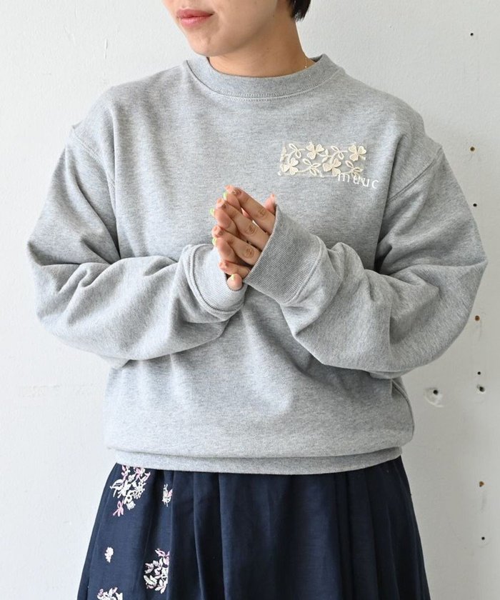 【ムーク/muuc】の〈コットン100% 12.7オンス生地&裏面パイル〉花刺繍のスウェット インテリア・キッズ・メンズ・レディースファッション・服の通販 founy(ファニー) https://founy.com/ ファッション Fashion レディースファッション WOMEN トップス・カットソー Tops/Tshirt パーカ Sweats スウェット Sweat キャンバス Canvas スウェット Sweat 手編み Hand Knitting パターン Pattern A/W・秋冬 Aw・Autumn/Winter・Fw・Fall-Winter 再入荷 Restock/Back In Stock/Re Arrival S/S・春夏 Ss・Spring/Summer 夏 Summer エレガント 上品 Elegant |ID: prp329100003104976 ipo3291000000027288760