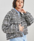 【グレース コンチネンタル/GRACE CONTINENTAL】のカラーツイードジャケット 人気、トレンドファッション・服の通販 founy(ファニー) ファッション Fashion レディースファッション WOMEN アウター Coat Outerwear ジャケット Jackets 送料無料 Free Shipping ショート シンプル ジャケット ツイード バランス フォルム ボトム ミックス リラックス thumbnail ブラック (27)|ID: prp329100003129297 ipo3291000000021552055