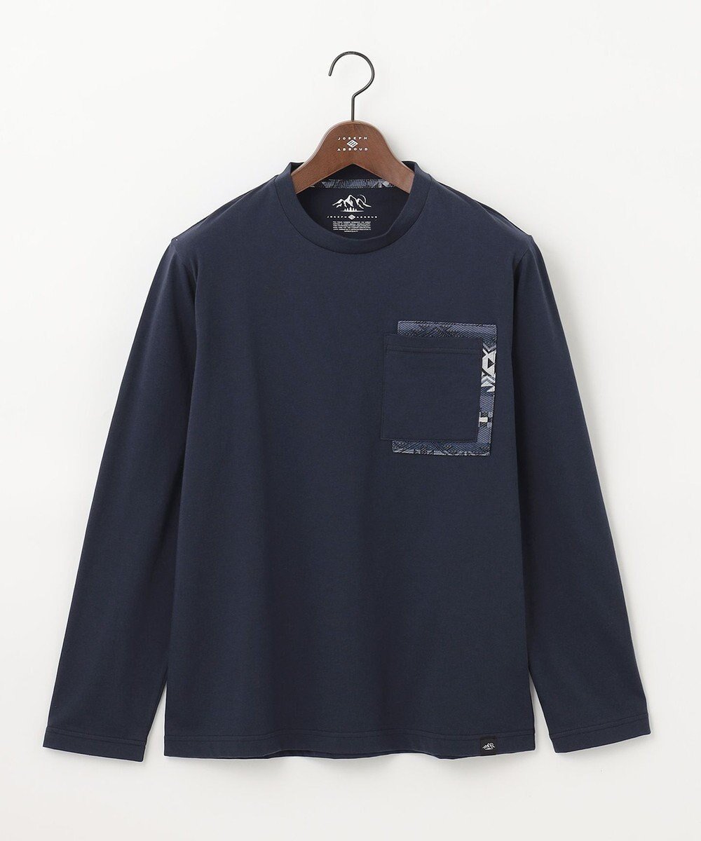 【ジョセフ アブード マウンテン/JOSEPH ABBOUD MOUNTAIN】の【UNISEX】オーガニックコットン天竺 Tシャツ インテリア・キッズ・メンズ・レディースファッション・服の通販 founy(ファニー) 　ファッション　Fashion　レディースファッション　WOMEN　トップス・カットソー　Tops/Tshirt　シャツ/ブラウス　Shirts/Blouses　ロング / Tシャツ　T-Shirts　カットソー　Cut and Sewn　S/S・春夏　Ss・Spring/Summer　小旅行　Trip　ユニセックス　Unisex　カットソー　Cut And Sew　ネイティブ　Native　ポケット　Pocket　夏　Summer　春　Spring　ネイビー系|ID: prp329100003135482 ipo3291000000026626353