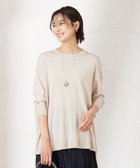 【ジェイ プレス/J.PRESS】の【洗える】 シルキーレーヨンストレッチ オーバーサイズ ニット アイボリー系|ID: prp329100003142325 ipo3291000000028663233