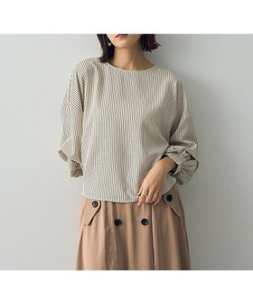 【イェッカ ヴェッカ/YECCA VECCA】 ストライプ柄2wayボリューム袖ブラウス人気、トレンドファッション・服の通販 founy(ファニー) ファッション Fashion レディースファッション WOMEN トップス・カットソー Tops/Tshirt シャツ/ブラウス Shirts/Blouses NEW・新作・新着・新入荷 New Arrivals A/W・秋冬 Aw・Autumn/Winter・Fw・Fall-Winter おすすめ Recommend ストライプ Stripe ボトム Bottom ポケット Pocket |ID:prp329100003144008