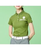 【23区 ゴルフ/NIJYUSANKU GOLF】の【WOMEN】【吸水速乾/UVケア】ハニカムカノコ 半袖ポロシャツ カーキ系|ID: prp329100003145818 ipo3291000000028400842