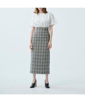 【アンクレイヴ/uncrave】の【uncrave WHITE】ツイード チェックスカート 人気、トレンドファッション・服の通販 founy(ファニー) ファッション Fashion レディースファッション WOMEN スカート Skirt 春 Spring サテン Satin 雑誌 Magazine チェック Check ツイード Tweed フリンジ Fringe S/S・春夏 Ss・Spring/Summer 夏 Summer |ID:prp329100003159492