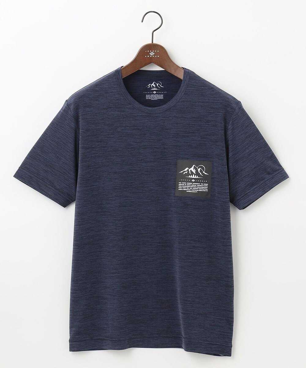 【ジョセフ アブード マウンテン/JOSEPH ABBOUD MOUNTAIN】の【UNISEX】接触冷感 クールスキンガードTシャツ インテリア・キッズ・メンズ・レディースファッション・服の通販 founy(ファニー) 　ファッション　Fashion　レディースファッション　WOMEN　トップス・カットソー　Tops/Tshirt　シャツ/ブラウス　Shirts/Blouses　ロング / Tシャツ　T-Shirts　カットソー　Cut and Sewn　S/S・春夏　Ss・Spring/Summer　ユニセックス　Unisex　カットソー　Cut And Sew　ストレッチ　Stretch　メランジ　Melange　レギュラー　Regular　夏　Summer　春　Spring　軽量　Lightweight　ダルブルー系|ID: prp329100003167916 ipo3291000000027746186