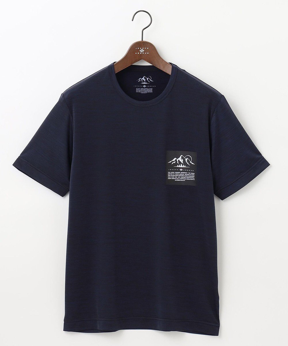 【ジョセフ アブード マウンテン/JOSEPH ABBOUD MOUNTAIN】の【UNISEX】接触冷感 クールスキンガードTシャツ インテリア・キッズ・メンズ・レディースファッション・服の通販 founy(ファニー) 　ファッション　Fashion　レディースファッション　WOMEN　トップス・カットソー　Tops/Tshirt　シャツ/ブラウス　Shirts/Blouses　ロング / Tシャツ　T-Shirts　カットソー　Cut and Sewn　S/S・春夏　Ss・Spring/Summer　ユニセックス　Unisex　カットソー　Cut And Sew　ストレッチ　Stretch　メランジ　Melange　レギュラー　Regular　夏　Summer　春　Spring　軽量　Lightweight　ネイビー系|ID: prp329100003167916 ipo3291000000027746187