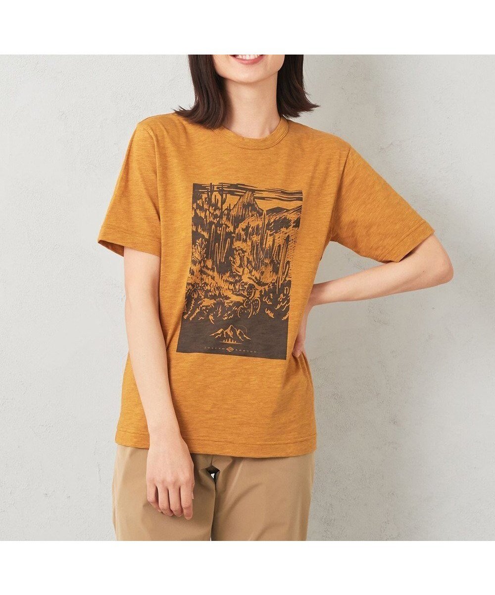 【ジョセフ アブード マウンテン/JOSEPH ABBOUD MOUNTAIN】の【UNISEX】ヴィンテージオーガニック天竺 Tシャツ インテリア・キッズ・メンズ・レディースファッション・服の通販 founy(ファニー) 　ファッション　Fashion　レディースファッション　WOMEN　トップス・カットソー　Tops/Tshirt　シャツ/ブラウス　Shirts/Blouses　ロング / Tシャツ　T-Shirts　カットソー　Cut and Sewn　S/S・春夏　Ss・Spring/Summer　小旅行　Trip　ユニセックス　Unisex　カットソー　Cut And Sew　プリント　Print　ヴィンテージ　Vintage　夏　Summer　春　Spring　イエロー系|ID: prp329100003167920 ipo3291000000027746190