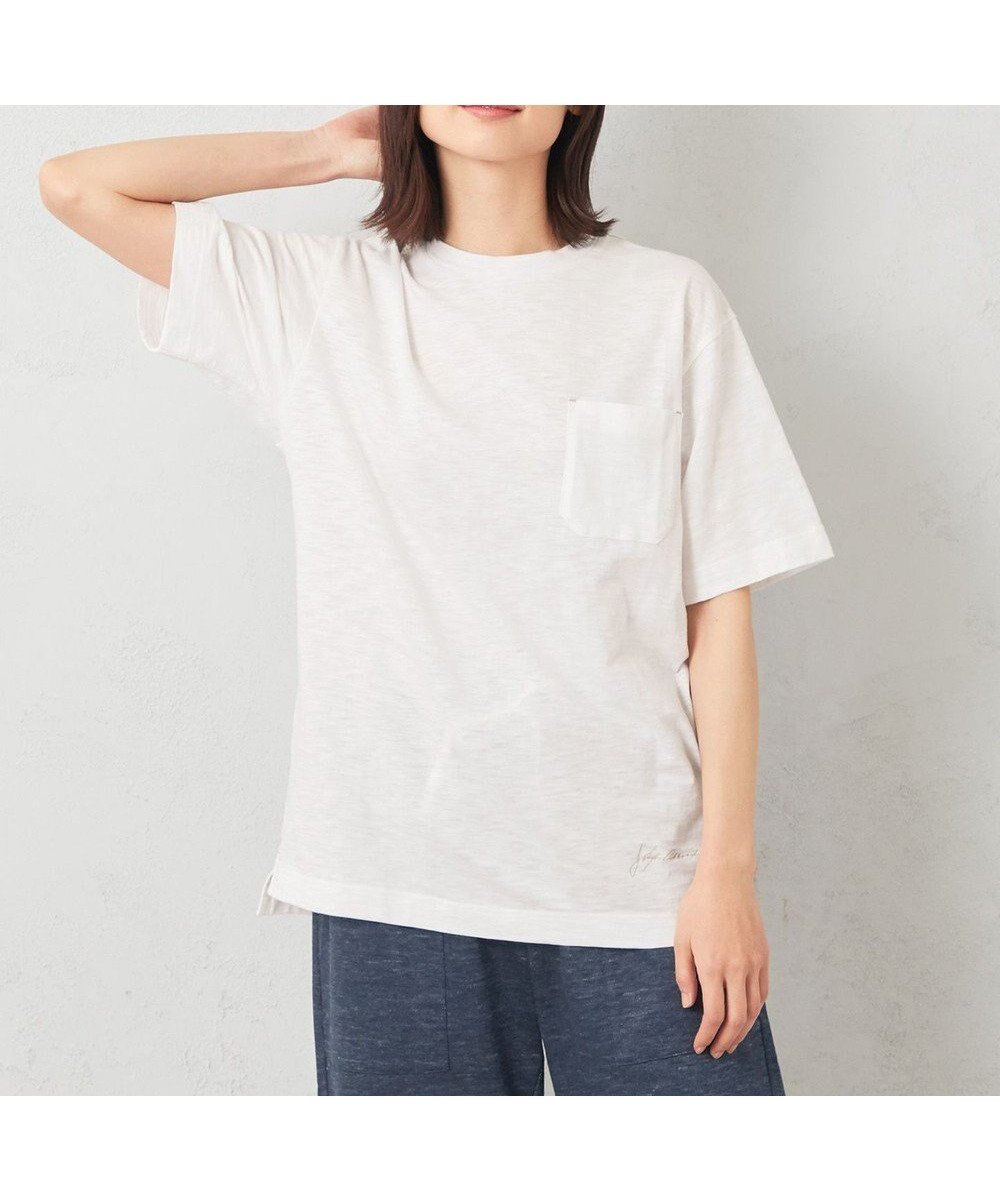 【ジョセフ アブード マウンテン/JOSEPH ABBOUD MOUNTAIN】の【SPACE/UNISEX】オーガニックコットン ヴィンテージ カラーTシャツ インテリア・キッズ・メンズ・レディースファッション・服の通販 founy(ファニー) 　ファッション　Fashion　レディースファッション　WOMEN　トップス・カットソー　Tops/Tshirt　シャツ/ブラウス　Shirts/Blouses　ロング / Tシャツ　T-Shirts　カットソー　Cut and Sewn　ユニセックス　Unisex　カットソー　Cut And Sew　ジャージ　Jersey　ポケット　Pocket　レギュラー　Regular　ヴィンテージ　Vintage　再入荷　Restock/Back In Stock/Re Arrival　夏　Summer　春　Spring　S/S・春夏　Ss・Spring/Summer　ホワイト系|ID: prp329100003167923 ipo3291000000032050813