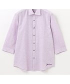 【ジョセフ アブード マウンテン/JOSEPH ABBOUD MOUNTAIN】の【SPACE/UNISEX】カラー豊富! リヨセルリネンサッカー七分袖 シャツ パープル系|ID: prp329100003167936 ipo3291000000027711517