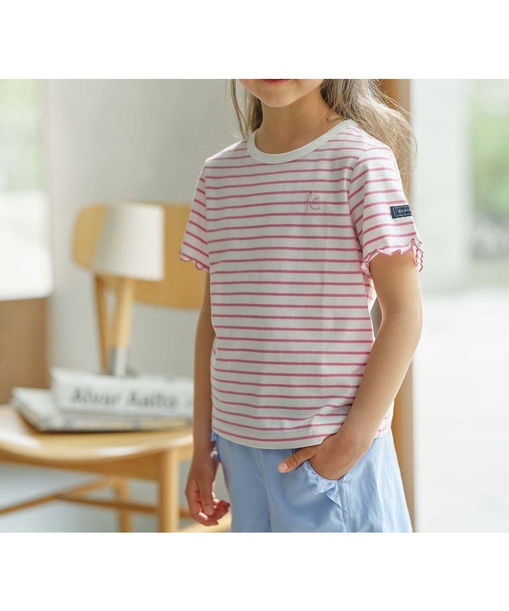 【組曲 / KIDS/KUMIKYOKU】の【110-140cm】半袖ボーダー Tシャツ 人気、トレンドファッション・服の通販 founy(ファニー) 　ファッション　Fashion　キッズファッション　KIDS　トップス・カットソー　Tops/Tees/Kids　S/S・春夏　Ss・Spring/Summer　カットソー　Cut And Sew　ベーシック　Basic　ボーダー　Border　再入荷　Restock/Back In Stock/Re Arrival　半袖　Short Sleeve　夏　Summer　春　Spring　 other-1|ID: prp329100003176769 ipo3291000000029389868