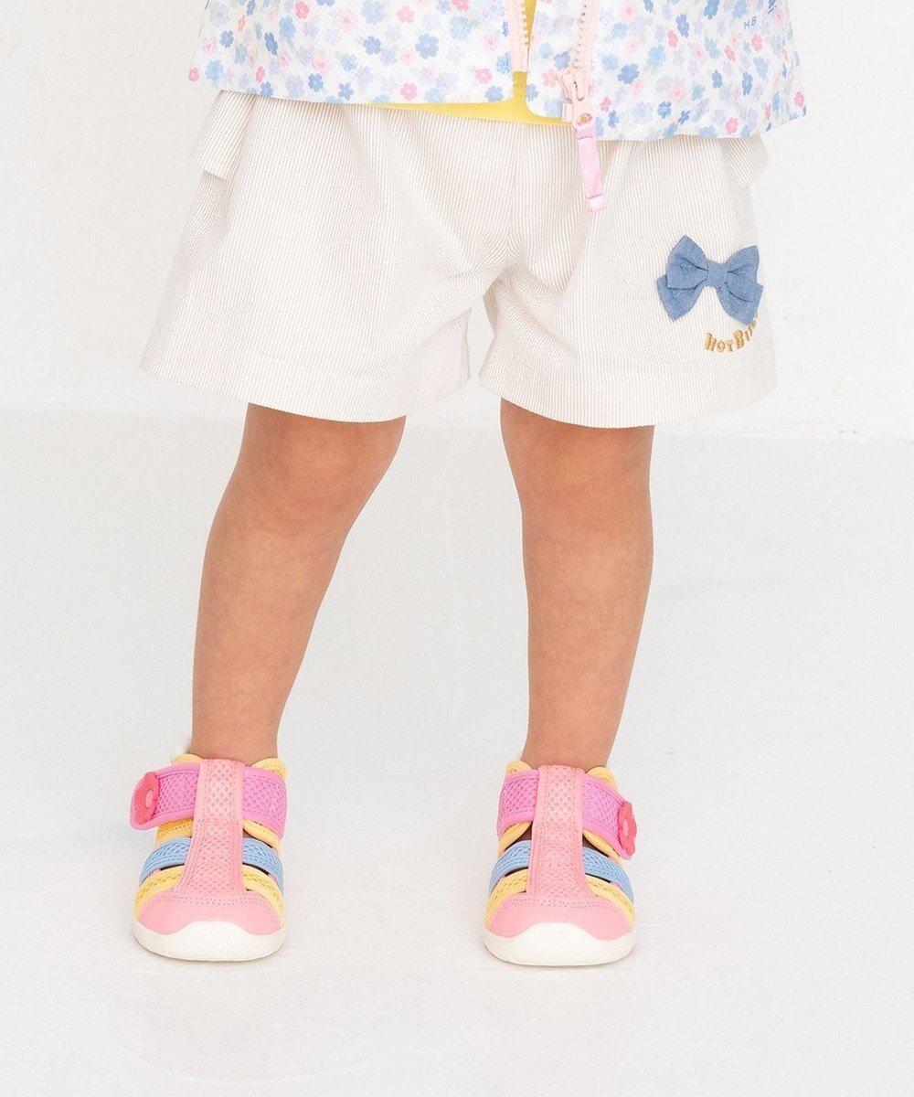 【ミキハウスホットビスケッツ/MIKI HOUSE HOT BISCUITS / KIDS】の【80-120cm】 フリル キュロット パンツ 人気、トレンドファッション・服の通販 founy(ファニー) 　ファッション　Fashion　キッズファッション　KIDS　ボトムス　Bottoms/Kids　S/S・春夏　Ss・Spring/Summer　おすすめ　Recommend　キュロット　Culottes　ストライプ　Stripe　セットアップ　Set Up　ダンガリー　Dungarees　フリル　Frills　リボン　Ribbon　レギンス　Leggings　夏　Summer　春　Spring　 other-1|ID: prp329100003179665 ipo3291000000025636816