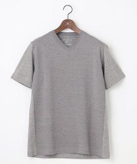 【ジョセフ アブード/JOSEPH ABBOUD / MEN】の【オーガニックコットン使用】JOE COTTONサッカーVネック Tシャツ 人気、トレンドファッション・服の通販 founy(ファニー) ファッション Fashion メンズファッション MEN トップス・カットソー Tops/Tshirt/Men シャツ Shirts 春 Spring カットソー Cut And Sew コンビ Combination サッカー Soccer ジャケット Jacket 別注 Special Order S/S・春夏 Ss・Spring/Summer 夏 Summer エレガント 上品 Elegant |ID:prp329100003183691