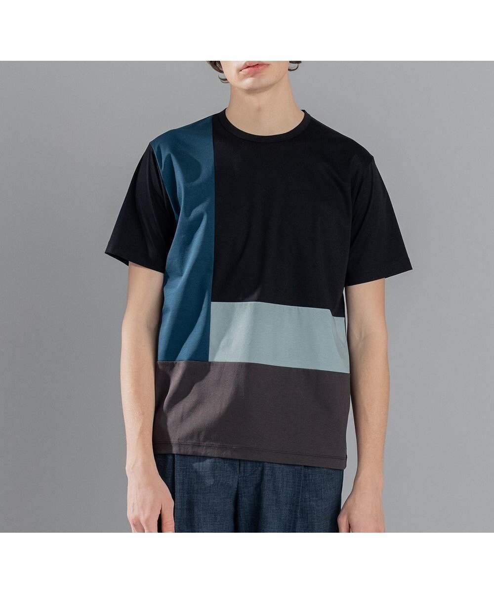 【ジョゼフ オム/JOSEPH HOMME / MEN】のカラーコットンブロック クルーネックTシャツ 人気、トレンドファッション・服の通販 founy(ファニー) 　ファッション　Fashion　メンズファッション　MEN　トップス・カットソー　Tops/Tshirt/Men　シャツ　Shirts　S/S・春夏　Ss・Spring/Summer　おすすめ　Recommend　インナー　Inner　カットソー　Cut And Sew　シルケット　Mercerization　ジャケット　Jacket　ブロッキング　Blocking　ブロック　Block　ベーシック　Basic　レギュラー　Regular　エレガント 上品　Elegant　半袖　Short Sleeve　夏　Summer　春　Spring　 other-1|ID: prp329100003195303 ipo3291000000029091068