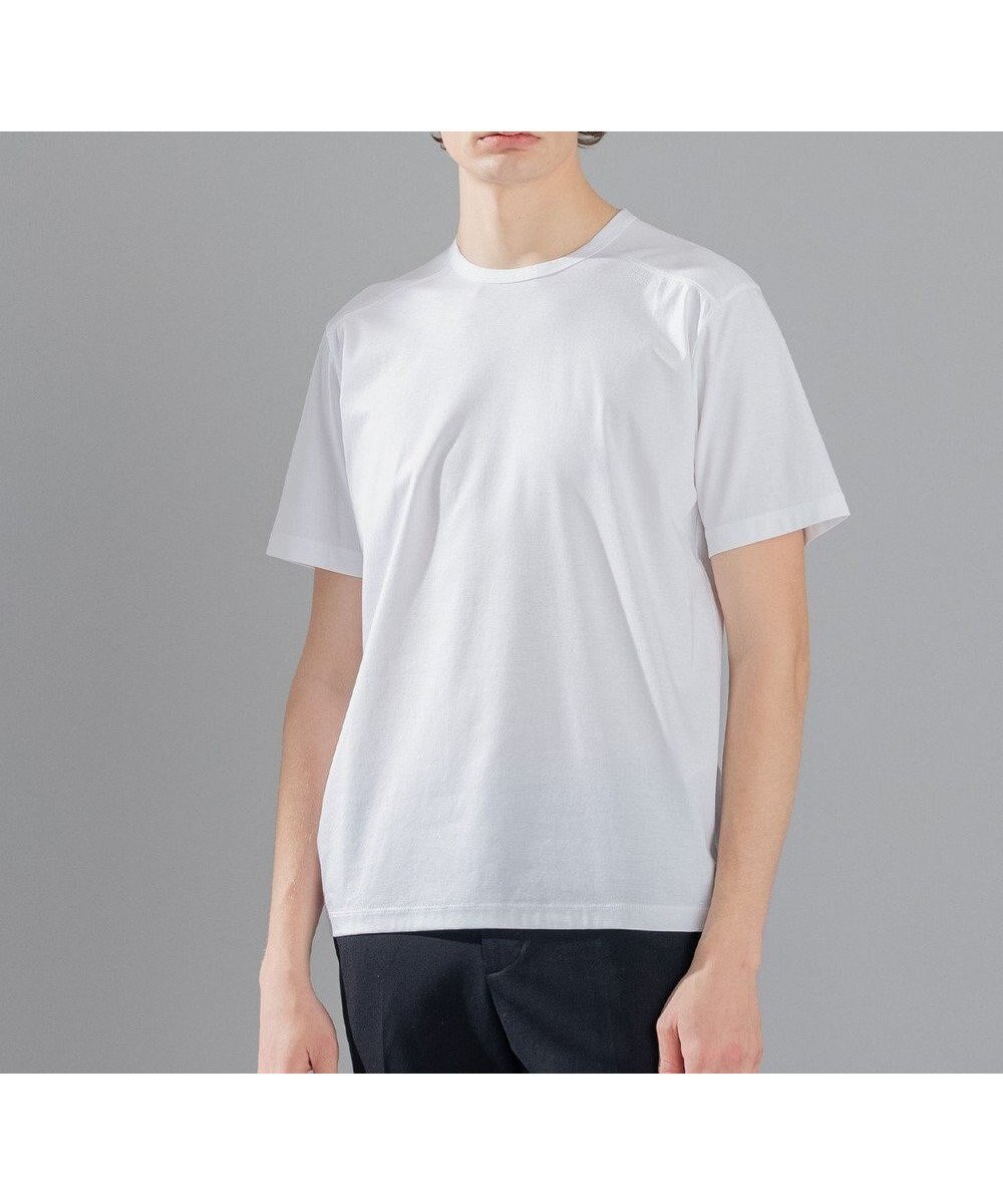 【ジョゼフ オム/JOSEPH HOMME / MEN】の【WEB 一部店舗限定】 WEB限定カラーあり コットンソフィア クルーネックTシャツ インテリア・キッズ・メンズ・レディースファッション・服の通販 founy(ファニー) 　ファッション　Fashion　メンズファッション　MEN　トップス・カットソー　Tops/Tshirt/Men　シャツ　Shirts　おすすめ　Recommend　カットソー　Cut And Sew　ショルダー　Shoulder　シルケット　Mercerization　シンプル　Simple　プリント　Print　ベーシック　Basic　レギュラー　Regular　半袖　Short Sleeve　夏　Summer　定番　Standard　春　Spring　S/S・春夏　Ss・Spring/Summer　ホワイト系|ID: prp329100003195304 ipo3291000000027696455