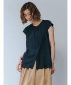 【イェッカ ヴェッカ/YECCA VECCA】のギャザーブラウス Navy|ID: prp329100003197917 ipo3291000000026962429