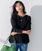 【23区/NIJYUSANKU】の【SLOW/洗える】ワッフルジャージー カットソー 人気、トレンドファッション・服の通販 founy(ファニー) ファッション Fashion レディースファッション WOMEN トップス・カットソー Tops/Tshirt シャツ/ブラウス Shirts/Blouses ロング / Tシャツ T-Shirts カットソー Cut and Sewn 春 Spring 洗える Washable カットソー Cut And Sew ギャザー Gather ショルダー Shoulder ジャージー Jersey スリット Slit センター Center ドロップ Drop フレア Flare ラウンド Round リラックス Relax ワッフル Waffle 再入荷 Restock/Back In Stock/Re Arrival S/S・春夏 Ss・Spring/Summer 夏 Summer 2023春夏・S/S Ss,Spring/Summer,2023 2023年 2023 thumbnail ブラック系|ID: prp329100003197935 ipo3291000000029424416