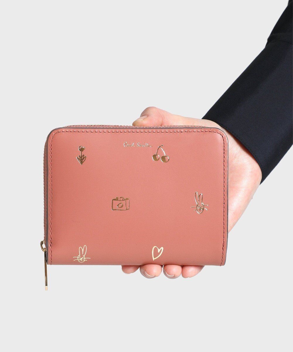 Paul Smith 折財布 ミックスドゥードゥル ピンク - ファッション