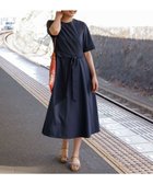 【23区/NIJYUSANKU】の【洗える】プレーンストレッチタフタ フレア ワンピース ネイビー系|ID: prp329100003209088 ipo3291000000028651452