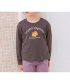 【エニファム/any FAM / KIDS】のアートモチーフ 長袖 Tシャツ チャコール×パン|ID: prp329100003209237 ipo3291000000026715668