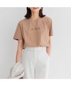 【23区/NIJYUSANKU】の【洗える】La dune ロゴTシャツ キャメル系|ID: prp329100003212700 ipo3291000000028651620