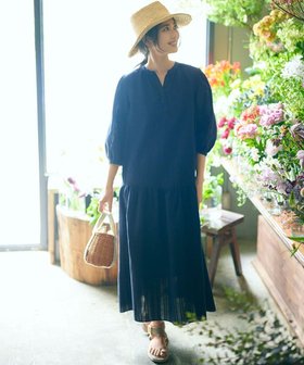 【23区/NIJYUSANKU】の【洗える】カラミストライプ ワンピース 人気、トレンドファッション・服の通販 founy(ファニー) ファッション Fashion レディースファッション WOMEN ワンピース Dress 春 Spring 洗える Washable サテン Satin スキッパー Skipper ストライプ Stripe スリーブ Sleeve 透かし Watermark ティアード Tiered フレア Flare リネン Linen 再入荷 Restock/Back In Stock/Re Arrival S/S・春夏 Ss・Spring/Summer 夏 Summer 2023春夏・S/S Ss,Spring/Summer,2023 2023年 2023 旅行 Travel |ID:prp329100003212703