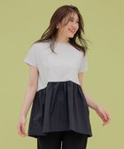 【アンフィーロ 自由区/UNFILO】の【GLOW 6月号掲載/接触冷感/ストレッチ】BEAUTY FORM タフタコンビTシャツ ベージュ|ID: prp329100003212711 ipo3291000000028651643