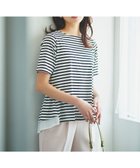 【フェルゥ/Feroux】の【UVケア】バックペプラムチュニック Tシャツ ホワイト系1|ID: prp329100003212747 ipo3291000000028395369