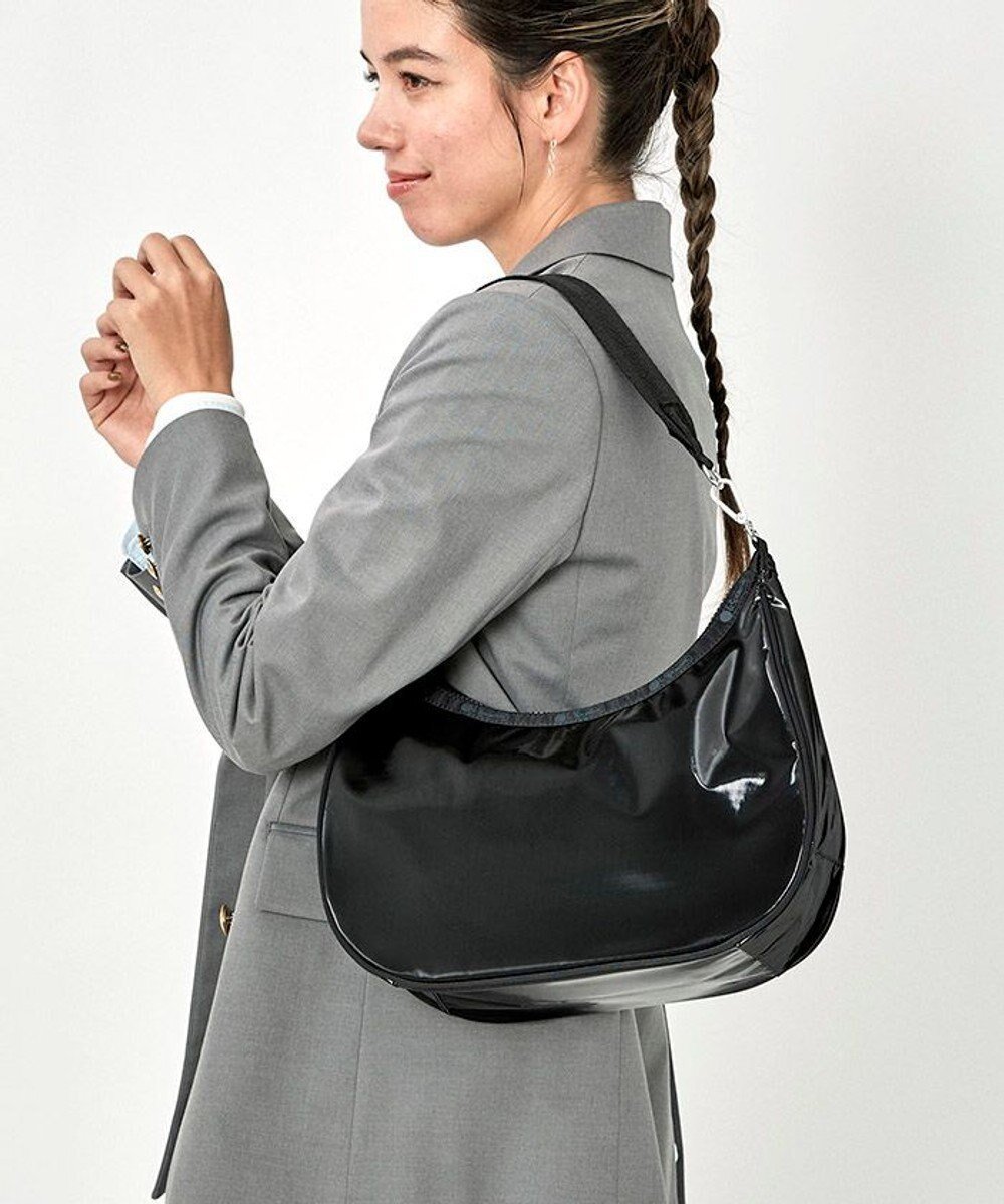 【レスポートサック/LeSportsac】のN/S CONV HOBO/ブラックシャイン 人気、トレンドファッション・服の通販 founy(ファニー) 　ファッション　Fashion　レディースファッション　WOMEN　コレクション　軽量　シンプル　スポーティ　財布　プリント　ポケット　無地　送料無料　Free Shipping　おすすめ　Recommend　 other-1|ID: prp329100003217887 ipo3291000000023053872