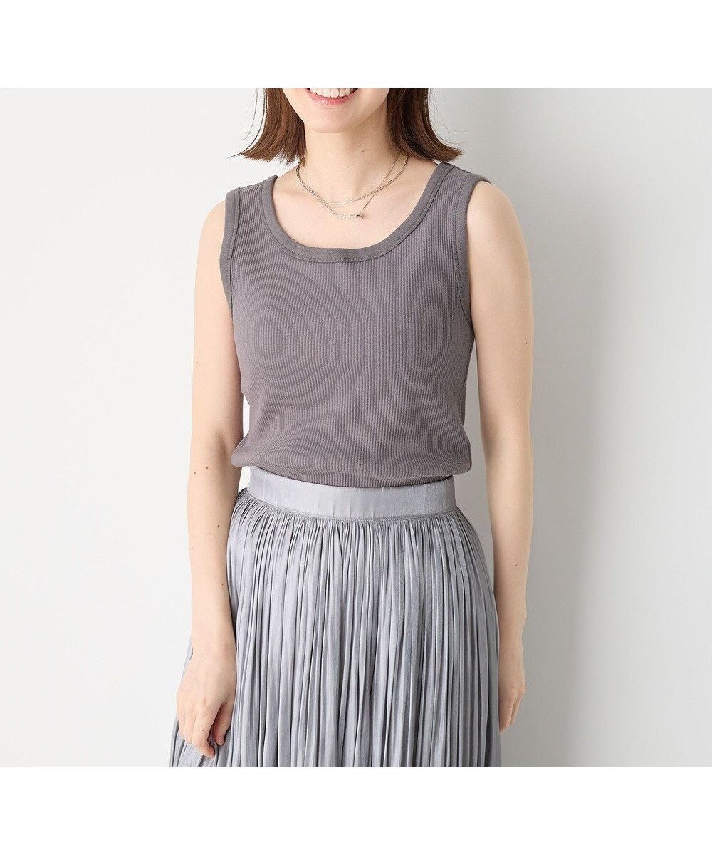 【エニィファム/any FAM】のリブタンクトップ インテリア・キッズ・メンズ・レディースファッション・服の通販 founy(ファニー) 　ファッション　Fashion　レディースファッション　Fashion for Women　トップス・カットソー　Cut & Sew Tops　おすすめ　Recommended / Our Picks　インナー　Innerwear　カーディガン　Cardigan, Knitwear　シンプル　Simple, Minimal　タンク　Tank Top, Sleeveless Top　テレコ　Ribbed, Rib Stitch　トレンド　Trend, Trending Now　フィット　Fit, Slim Fit　ベーシック　Basic, Essential　夏　Summer　春　Spring　S/S・春夏　SS, Spring/Summer, Warm Season　グレー|ID: prp329100003217916 ipo3291000000032297514