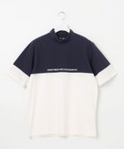 【23区 ゴルフ/23区GOLF / MEN】の【MEN】【UVケア】バイカラー 半袖モックネックシャツ ネイビー系|ID: prp329100003217978 ipo3291000000029090204