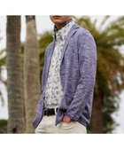 【ジョセフ アブード/JOSEPH ABBOUD / MEN】の【清涼感/軽い/洗える】 スラブギマニットジャケット パープル系|ID: prp329100003226954 ipo3291000000027387702