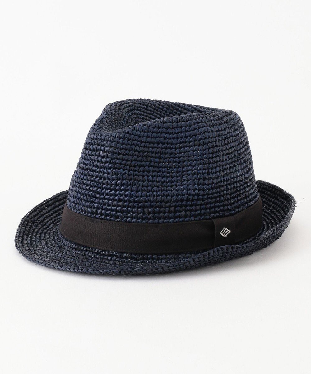 【ジョセフ アブード/JOSEPH ABBOUD / MEN】の【お洒落のアクセントに】ラフィアハット インテリア・キッズ・メンズ・レディースファッション・服の通販 founy(ファニー) 　ファッション　Fashion　メンズファッション　MEN　ラフィア　Raffia　人気　Popularity　帽子　Hat　軽量　Lightweight　ネイビー系|ID: prp329100003236011 ipo3291000000029850391