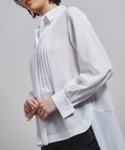 【グレース コンチネンタル/GRACE CONTINENTAL】のロングテールドレスシャツ ホワイト|ID:prp329100003237933