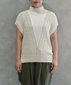 【ムーク/muuc】の〈ドライタッチ高品質インド超長綿〉イラカ刺繍コットンベスト オフホワイト|ID: prp329100003243867 ipo3291000000028400330