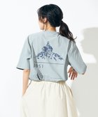 【シェアパーク/SHARE PARK】の【UVカット・吸水速乾・ストレッチ・軽量 】バックプリントTシャツ ブルーグレー系|ID: prp329100003252400 ipo3291000000028400105