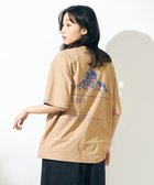 【シェアパーク/SHARE PARK】の【UVカット・吸水速乾・ストレッチ・軽量 】バックプリントTシャツ ベージュ系|ID: prp329100003252400 ipo3291000000028400108