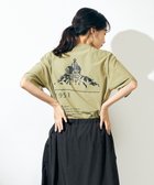 【シェアパーク/SHARE PARK】の【UVカット・吸水速乾・ストレッチ・軽量 】バックプリントTシャツ カーキ系|ID: prp329100003252400 ipo3291000000028400109