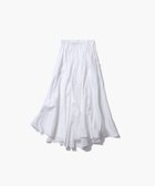 【エイトン/ATON】のMICRO COTTON SATIN ギャザースカート WHITE|ID:prp329100003252417