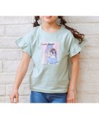 【エニファム/any FAM / KIDS】の袖フリル エモプリント Tシャツ ミント|ID:prp329100003257444