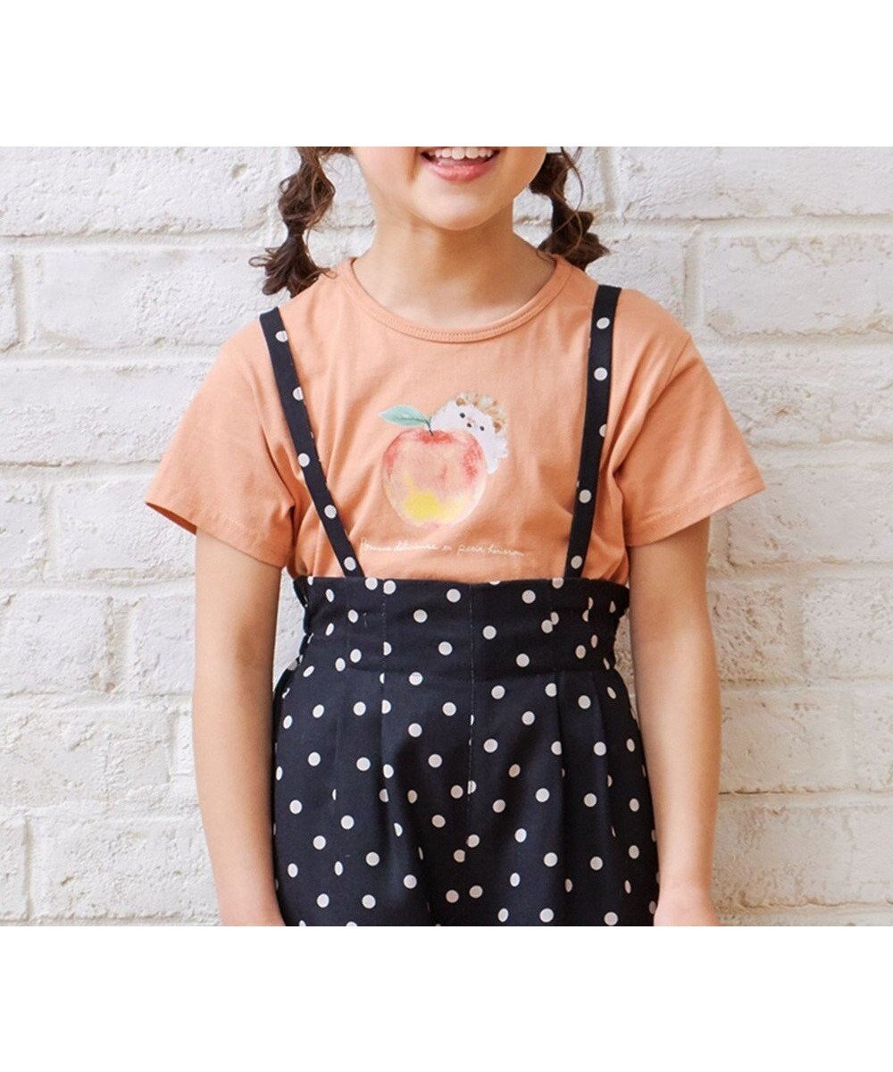 【エニファム/any FAM / KIDS】の水彩風 アニマルプリント Tシャツ インテリア・キッズ・メンズ・レディースファッション・服の通販 founy(ファニー) 　ファッション　Fashion　キッズファッション　KIDS　トップス・カットソー　Tops/Tees/Kids　S/S・春夏　Ss・Spring/Summer　アニマル　Animal　カットソー　Cut And Sew　シンプル　Simple　プチプライス・低価格　Affordable　ポケット　Pocket　再入荷　Restock/Back In Stock/Re Arrival　夏　Summer　春　Spring　オレンジ×ハリネズミ|ID: prp329100003257445 ipo3291000000029436971