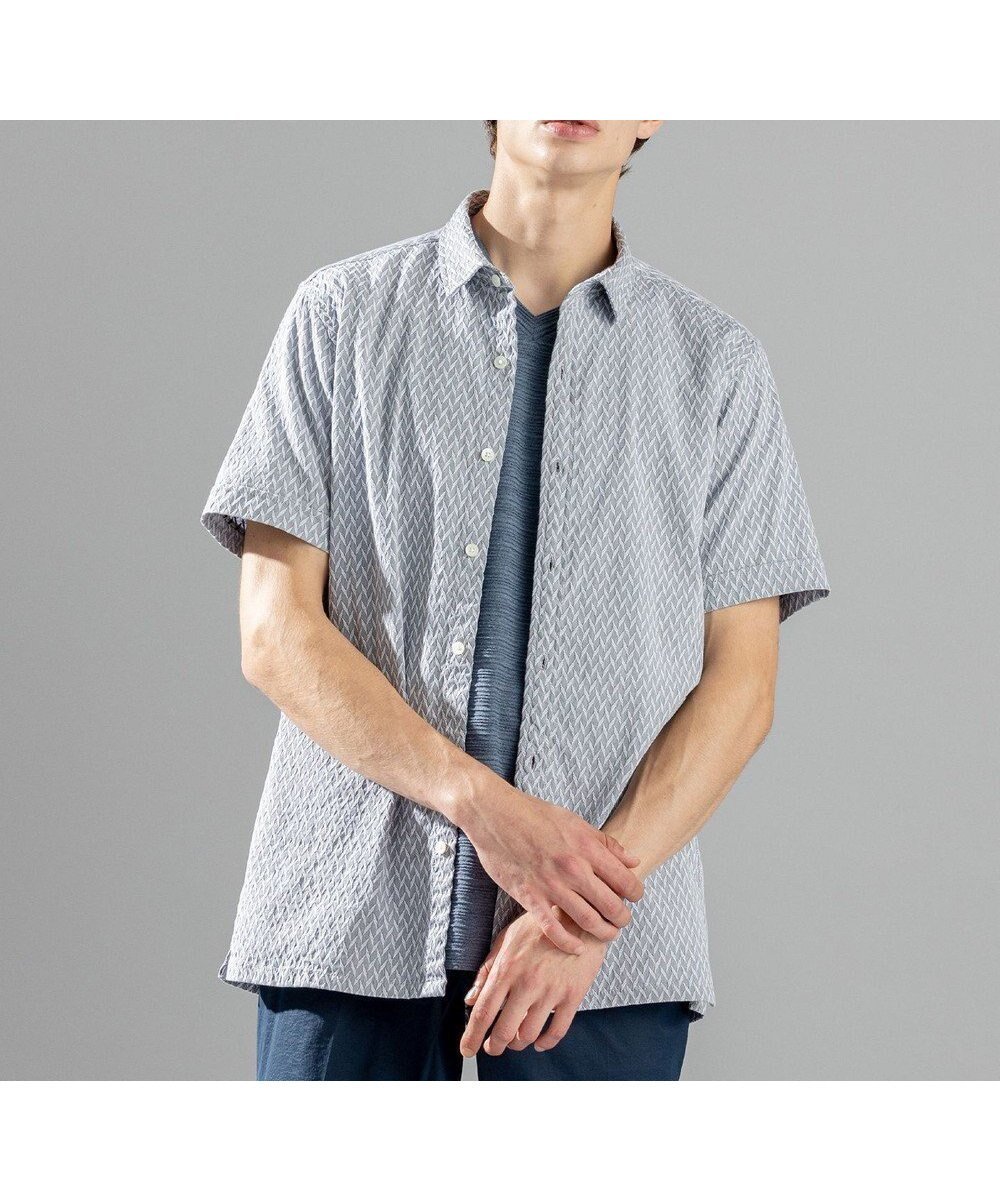 【ジョゼフ オム/JOSEPH HOMME / MEN】のアロージャガードストレッチ 半袖シャツ 人気、トレンドファッション・服の通販 founy(ファニー) 　ファッション　Fashion　メンズファッション　MEN　トップス・カットソー　Tops/Tshirt/Men　シャツ　Shirts　S/S・春夏　Ss・Spring/Summer　シンプル　Simple　スクエア　Square　ストレッチ　Stretch　スリット　Slit　レギュラー　Regular　半袖　Short Sleeve　夏　Summer　春　Spring　 other-1|ID: prp329100003260391 ipo3291000000029089942