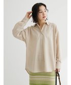 【グリーンパークス/Green Parks】の綿麻混レギュラーシャツ Light Beige (122)|ID:prp329100003269179