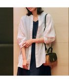 【23区/NIJYUSANKU】の【WEB限定カラーあり/洗える】LIBECO バンドカラー ビッグシルエット シャツ ホワイト系|ID: prp329100003271668 ipo3291000000028399574