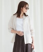 【23区/NIJYUSANKU】の【CLASSY. 9月号掲載/WEB限定カラーあり】LIBECO ベーシック シャツ ベージュ系|ID: prp329100003271669 ipo3291000000028399584