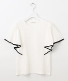 【フェルゥ/Feroux】の【UVケア】バイカラーラッフルスリーブ Tシャツ 人気、トレンドファッション・服の通販 founy(ファニー) ファッション Fashion レディースファッション WOMEN トップス・カットソー Tops/Tshirt シャツ/ブラウス Shirts/Blouses ロング / Tシャツ T-Shirts カットソー Cut and Sewn S/S・春夏 Ss・Spring/Summer おすすめ Recommend カットソー Cut And Sew ダウン Down 再入荷 Restock/Back In Stock/Re Arrival 夏 Summer 春 Spring thumbnail ホワイト系|ID: prp329100003271700 ipo3291000000029439145