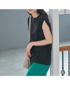 【エニィファム/any FAM】の【接触冷感/UVケア】ビューティベーシックノースリーブタックTシャツ ブラック|ID: prp329100003271706 ipo3291000000028399320