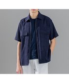 【ジョゼフ オム/JOSEPH HOMME / MEN】のスムーススラブストレッチ CPOシャツ ネイビー系|ID: prp329100003271749 ipo3291000000029089296